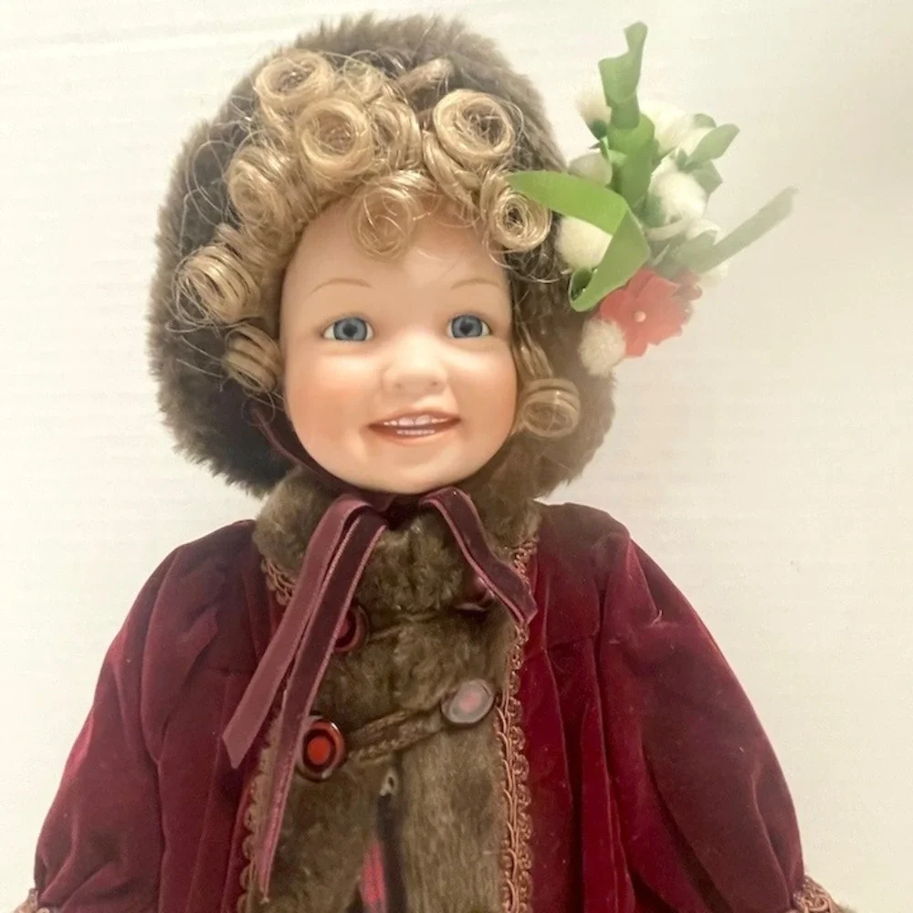 Vintage Porcelain 1997 Ashton-Drake Mémoires of Victorian Childhood Skating Doll